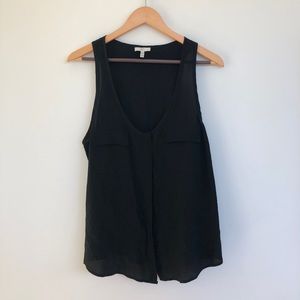 Black Joie tank with double pockets